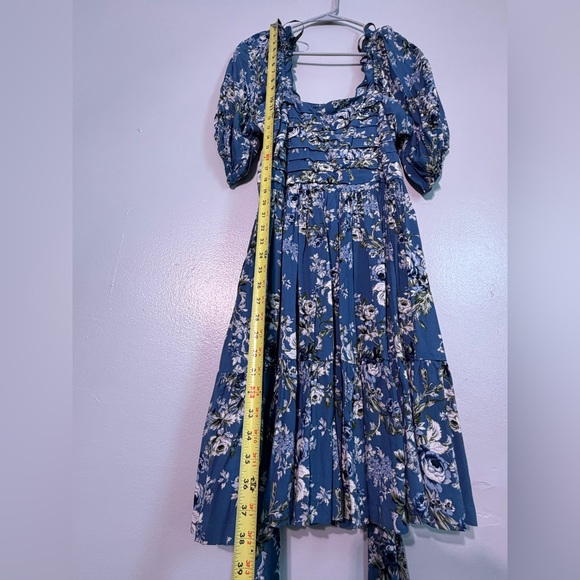 ARULA Blue Floral Long Sleeve Dress - Picture 11 of 11